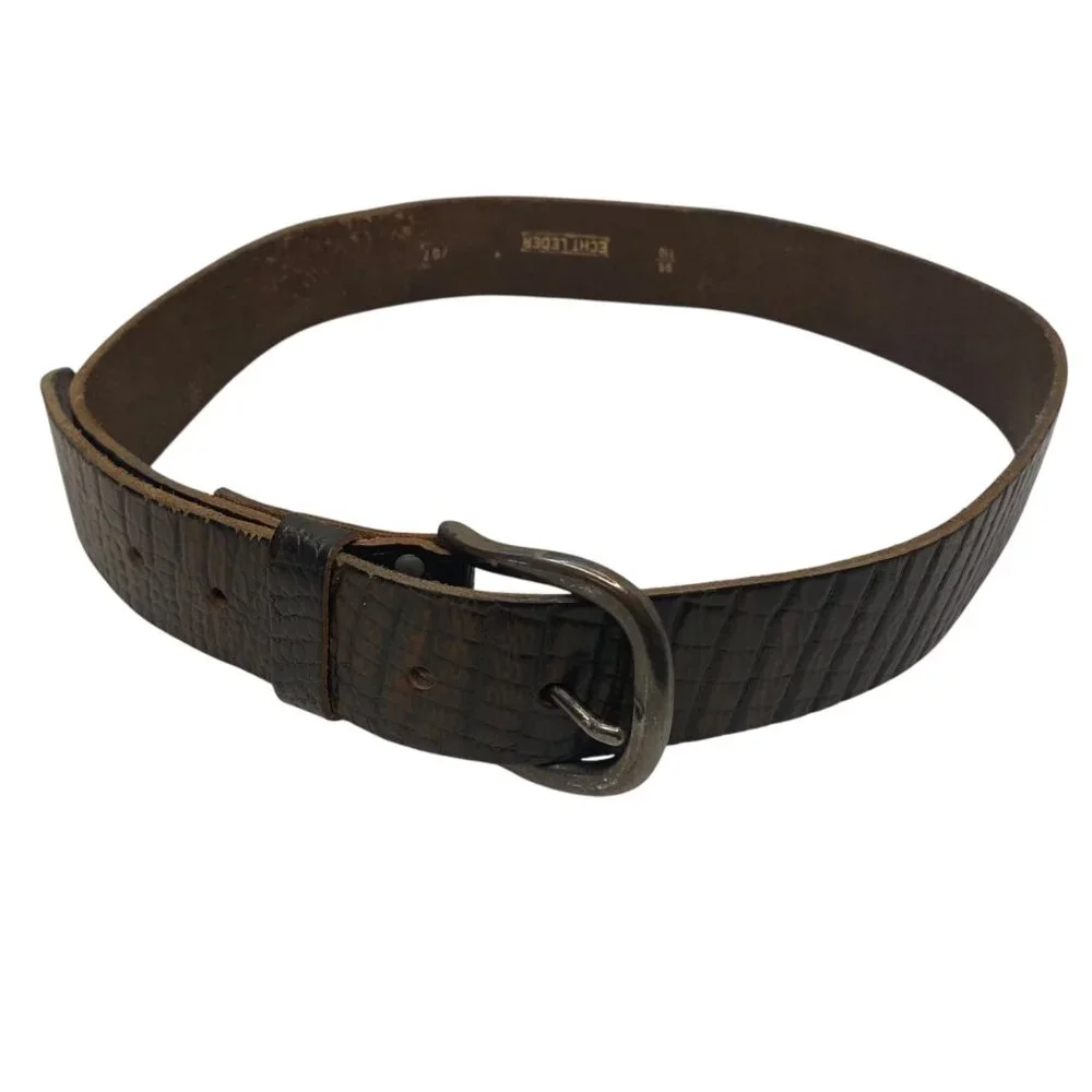 Vintage Brown Embossed Leather 2